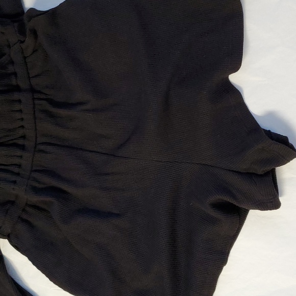 NWT Michael Kors Faux Wrap Romper Black Thermal M - Picture 11 of 14